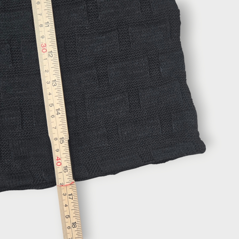 NWT Madewell Basketweave-Stitch Vest Black Textured Knit Tank Top Cropped Size M - Picture 13 of 14